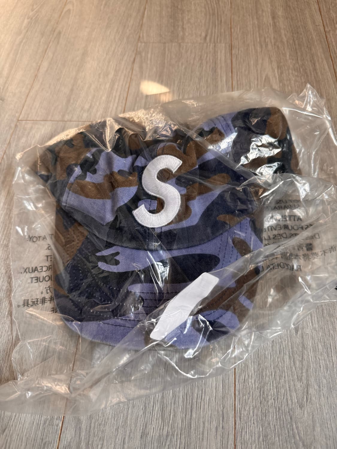 (새상품)supreme blue camo cap 상품이미지2