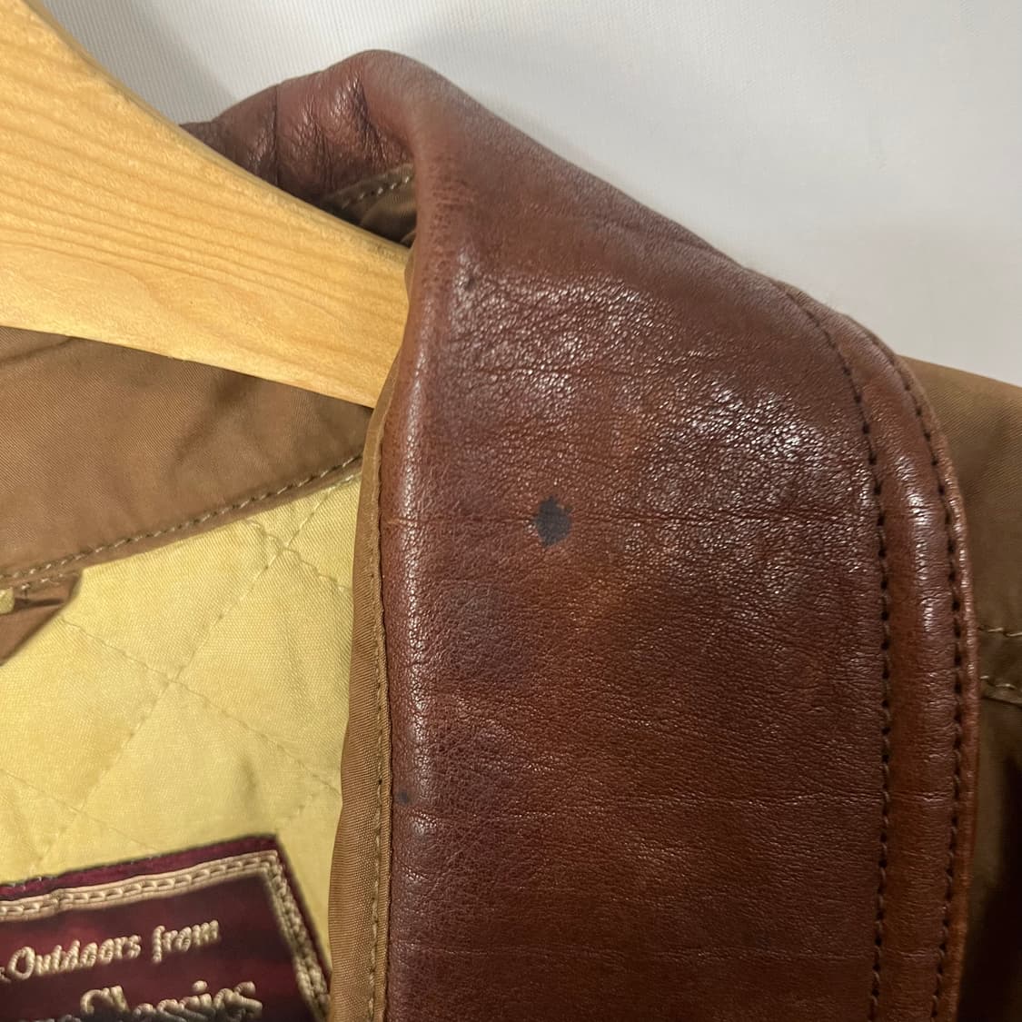 [Marlboro] 90‘s 말보로 클래식 레더카라 롱 코트 상품이미지6