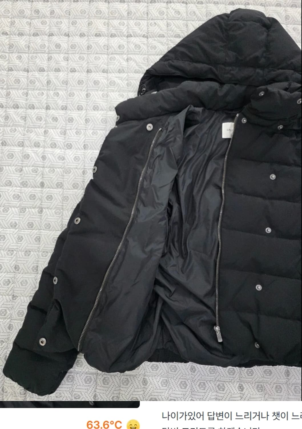 라코스테 여성 후드 숏패딩 160/80A ~55 상품이미지1