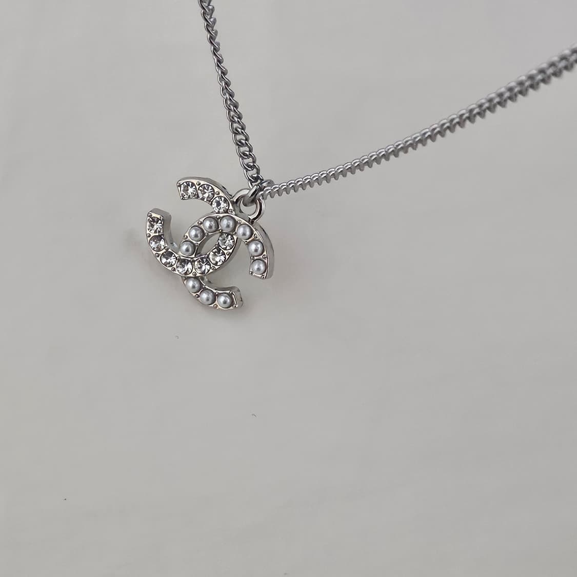 샤넬 하프 CC로고 빈티지 업사이클링 목걸이 상품이미지3