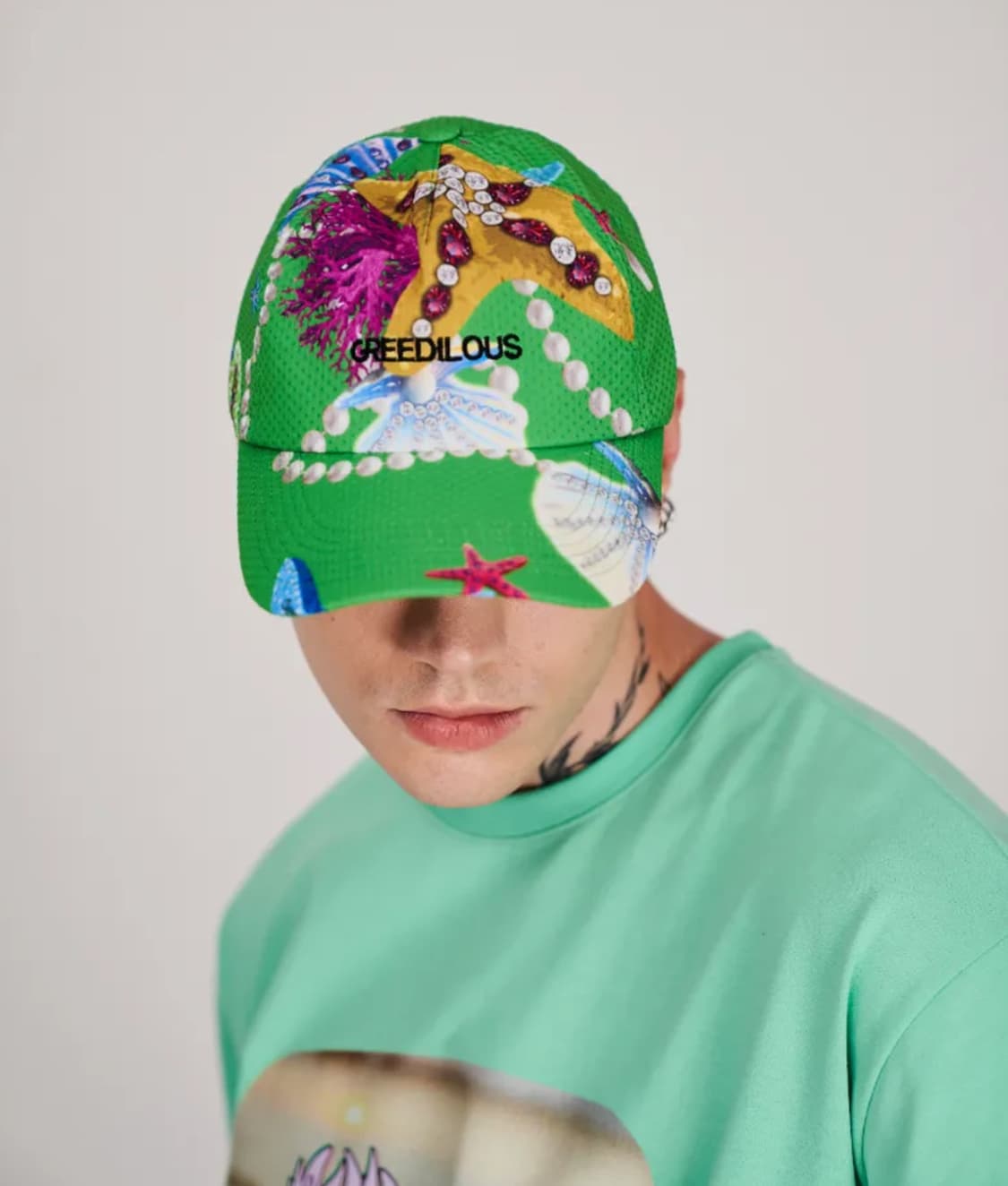 [남녀공용]그리디어스 오션 펄 프린트 볼캡 상품이미지1