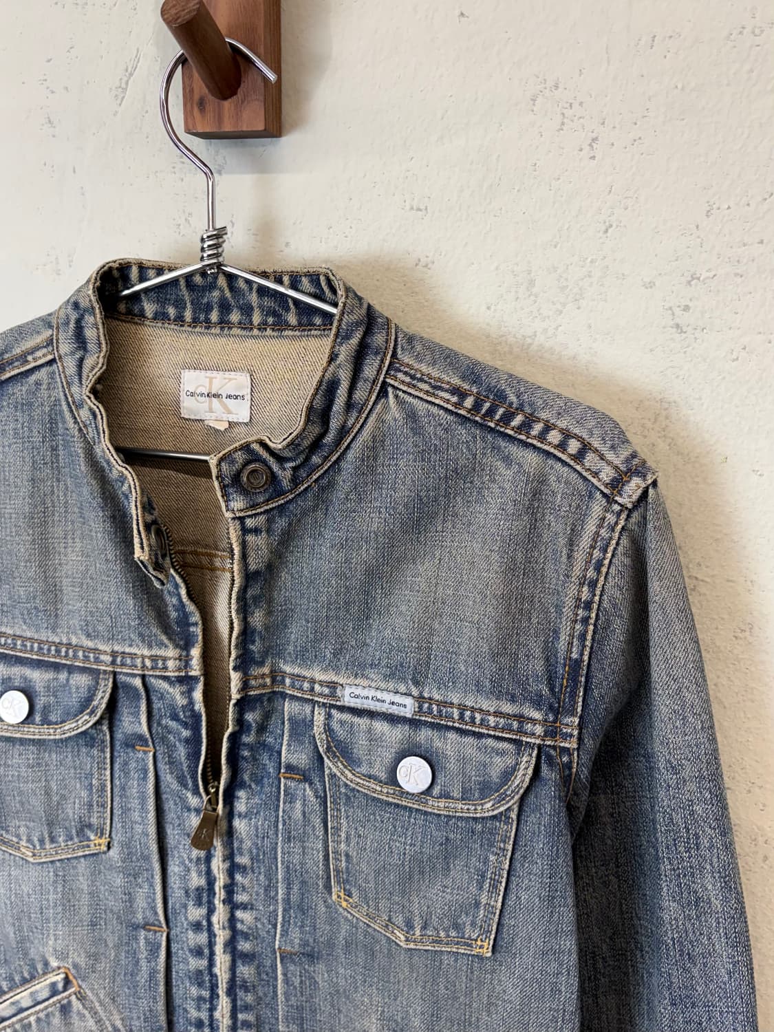 캘빈클라인 빈티지 집업 데님 자켓 상품이미지5