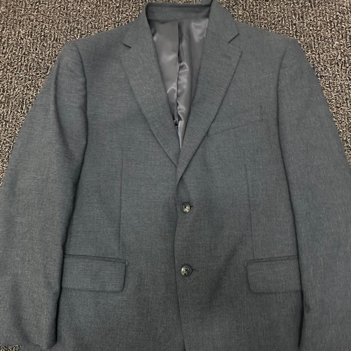 LUOMO 워모 프리미엄라인 캐시미어 울 정장 자켓 그레이 105(XL) 상품이미지2