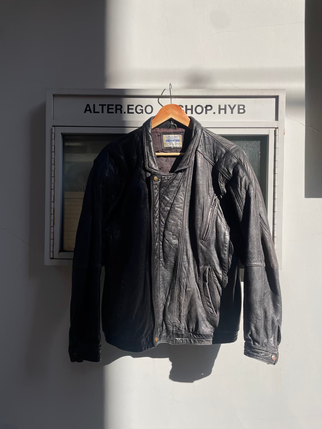 Vintage Leather Racer Jacket 상품이미지1