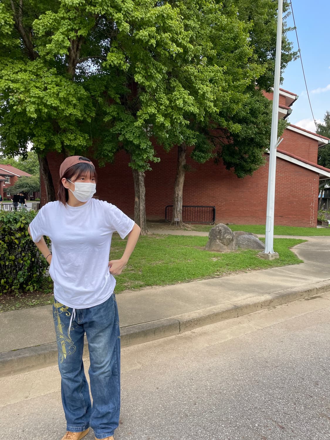 자수 팬츠 상품이미지3