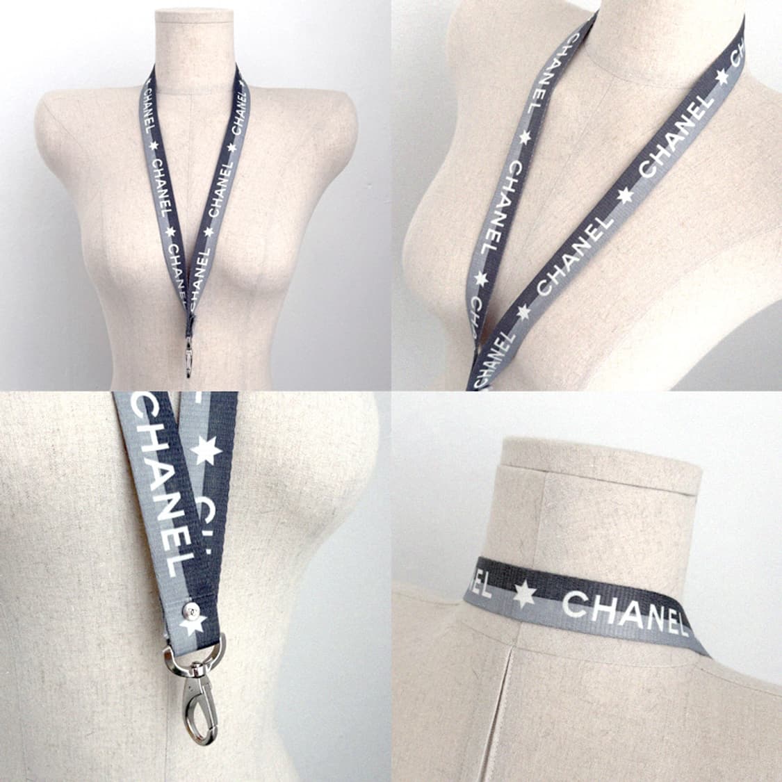 샤넬 빈티지 CHANEL 폰트 로고 넥 스트랩 키링 키홀더 상품이미지2