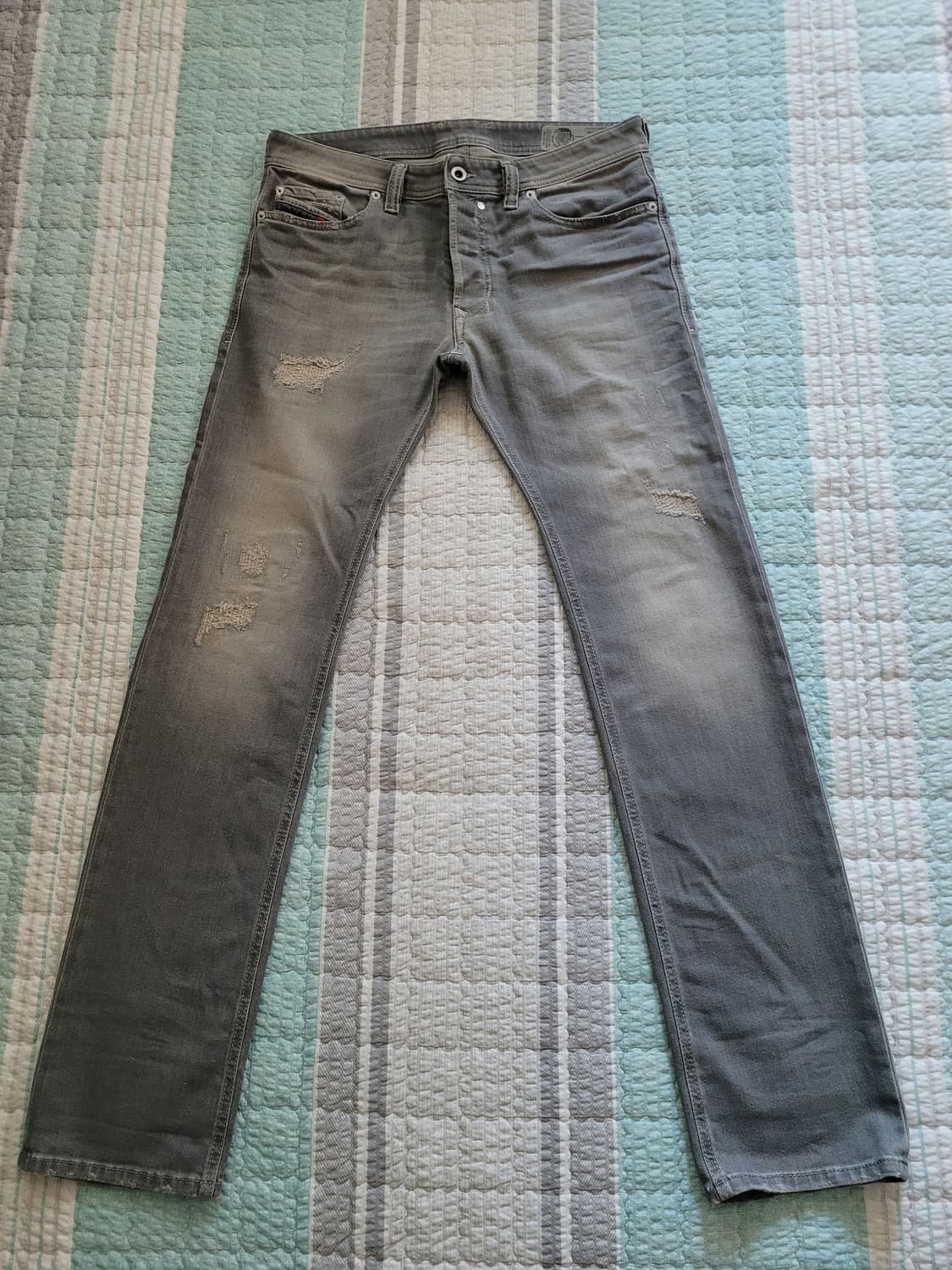 디젤 Diesel safado 084DV 사파도 데미지리페어 그레이워싱진 상품이미지1