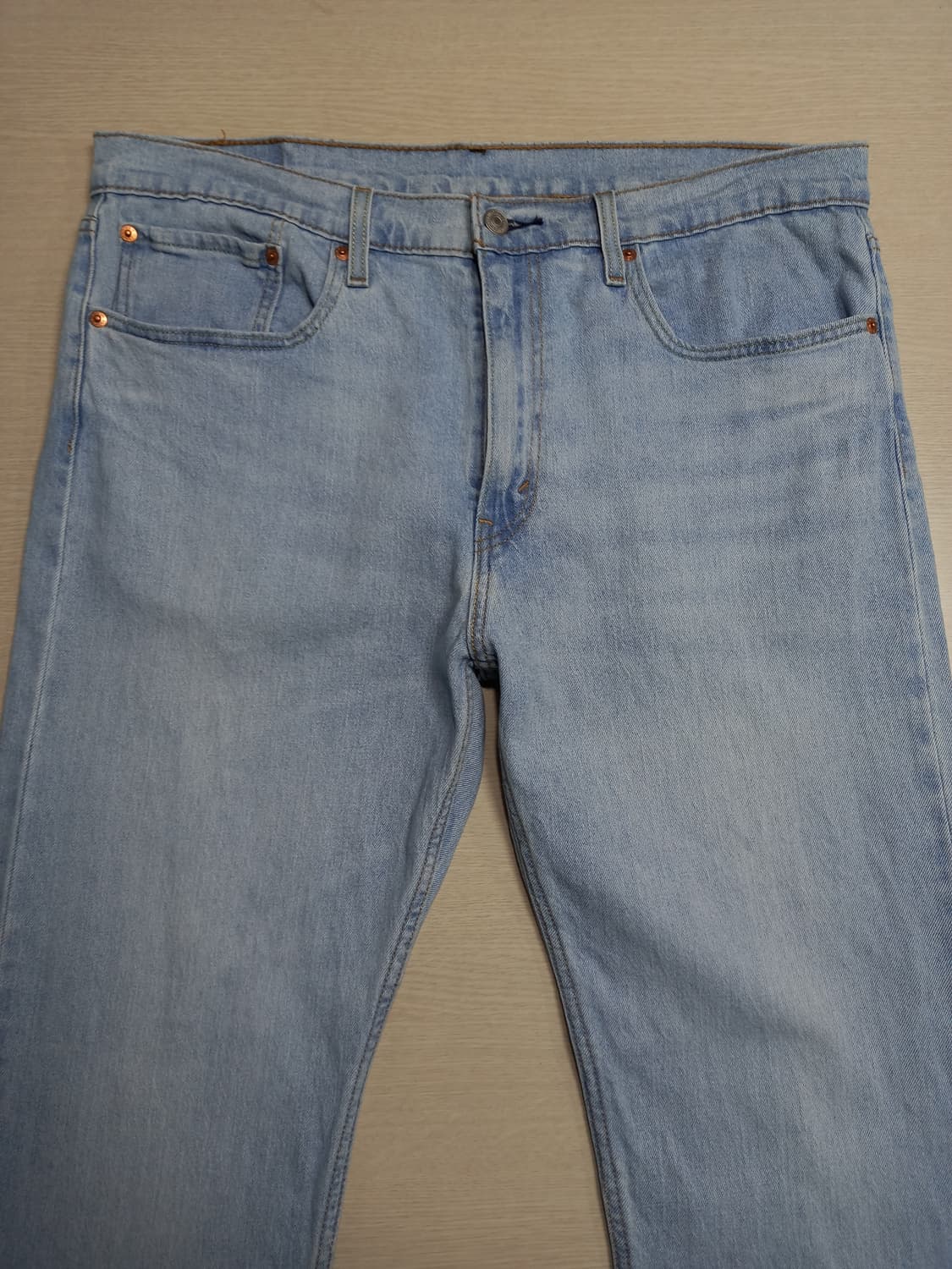 37 리바이스502 워싱 스판 슬림일자진 연청 37-142 상품이미지3