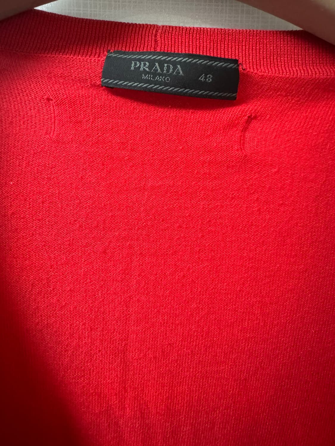 Prada / 프라다 레드 니트 가디건 / 사이즈 48 상품이미지2
