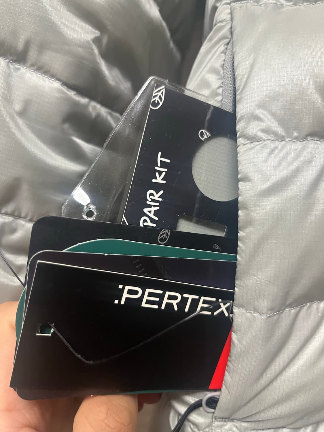 [M] 페더다운 그리드 자켓 경량 패딩 라이트 그레이 *새상품 상품이미지7