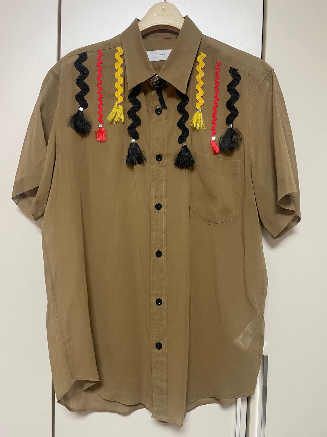 Toga 토가 비릴리스 웨스턴 태슬 장식 반팔 셔츠 46 상품이미지1