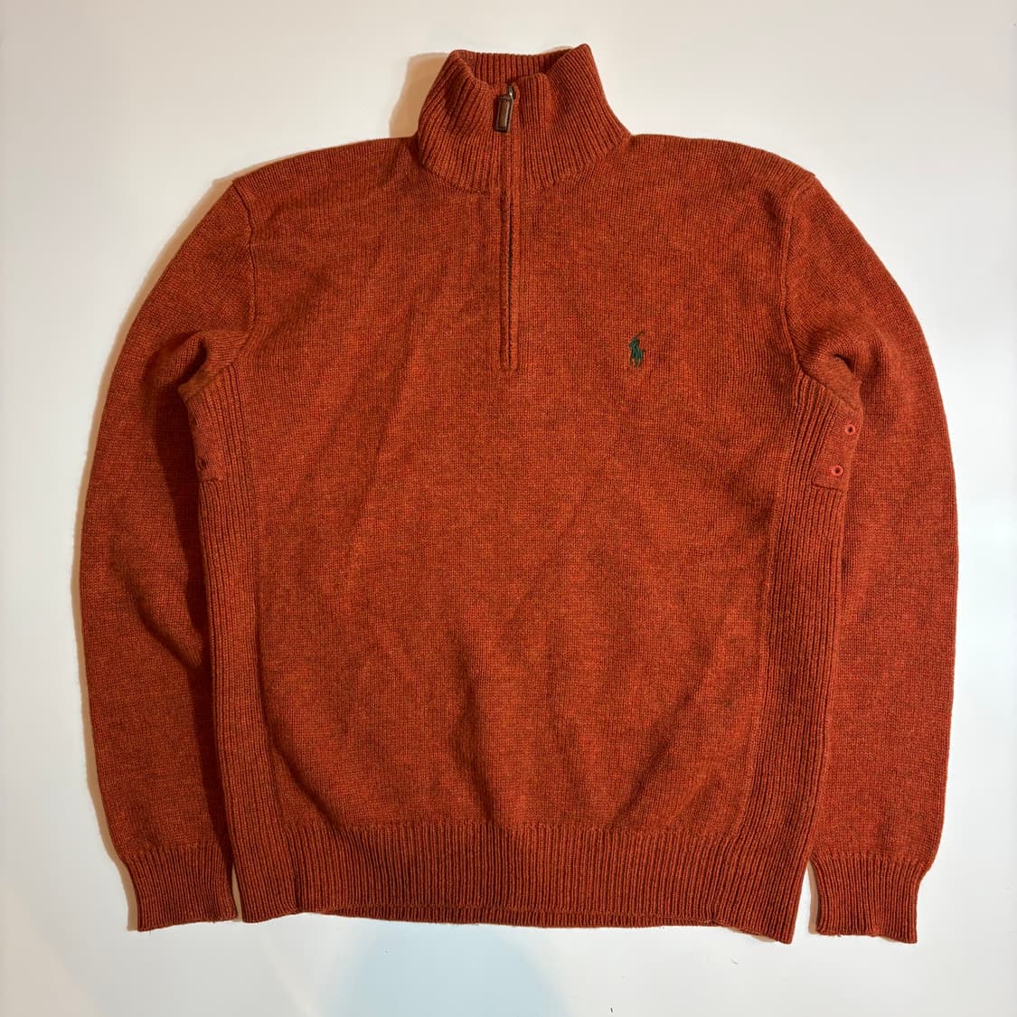 폴로 랄프로렌 하프집업 오렌지 니트 스웨터 상품이미지1