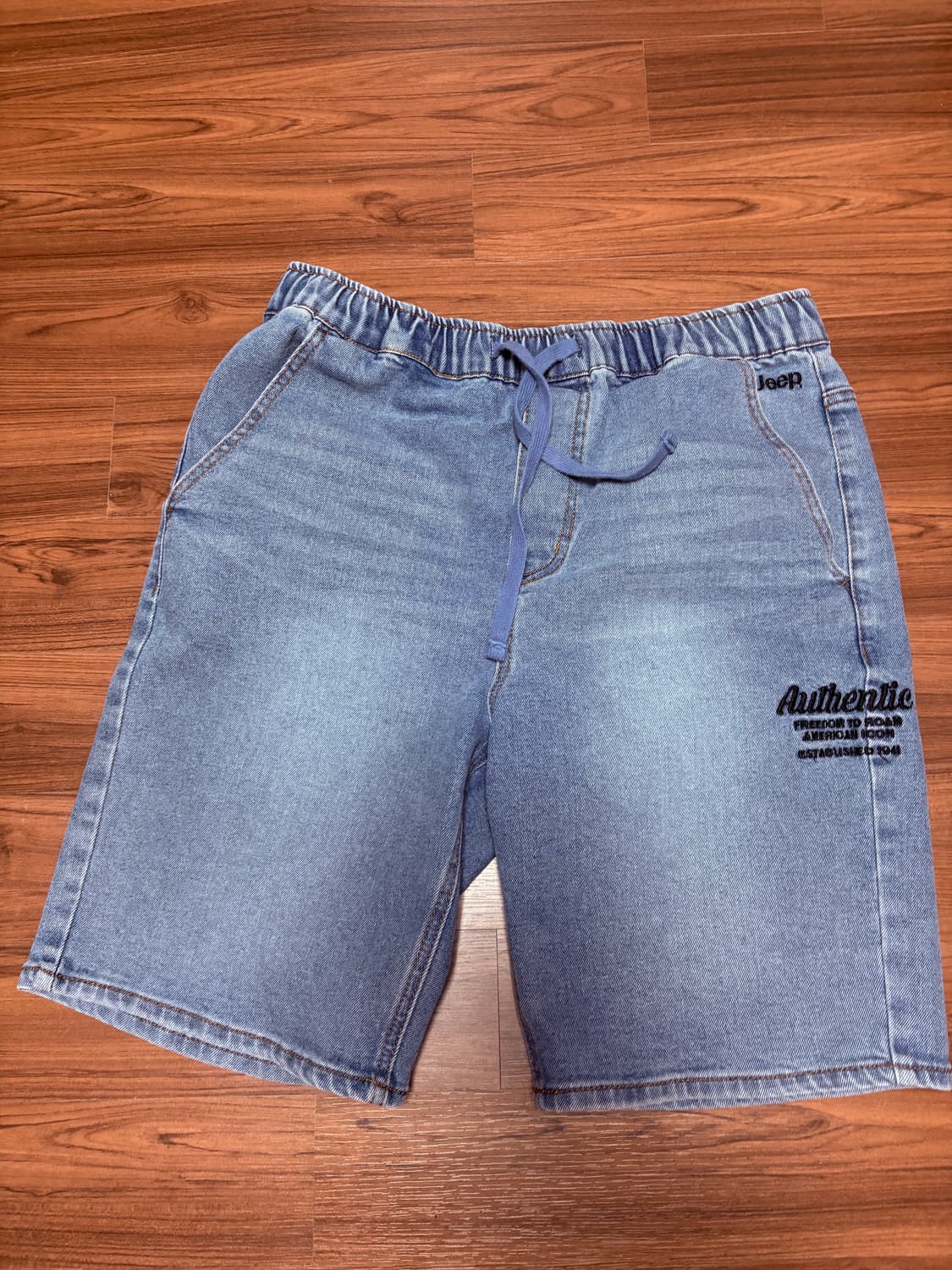 [지프]남여공용 밴딩 데님 반바지 32 상품이미지1