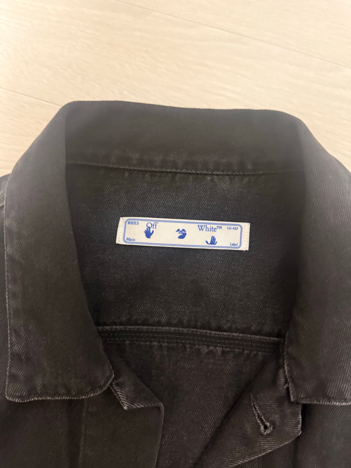 오프화이트 데님자켓 xxl 상품이미지2