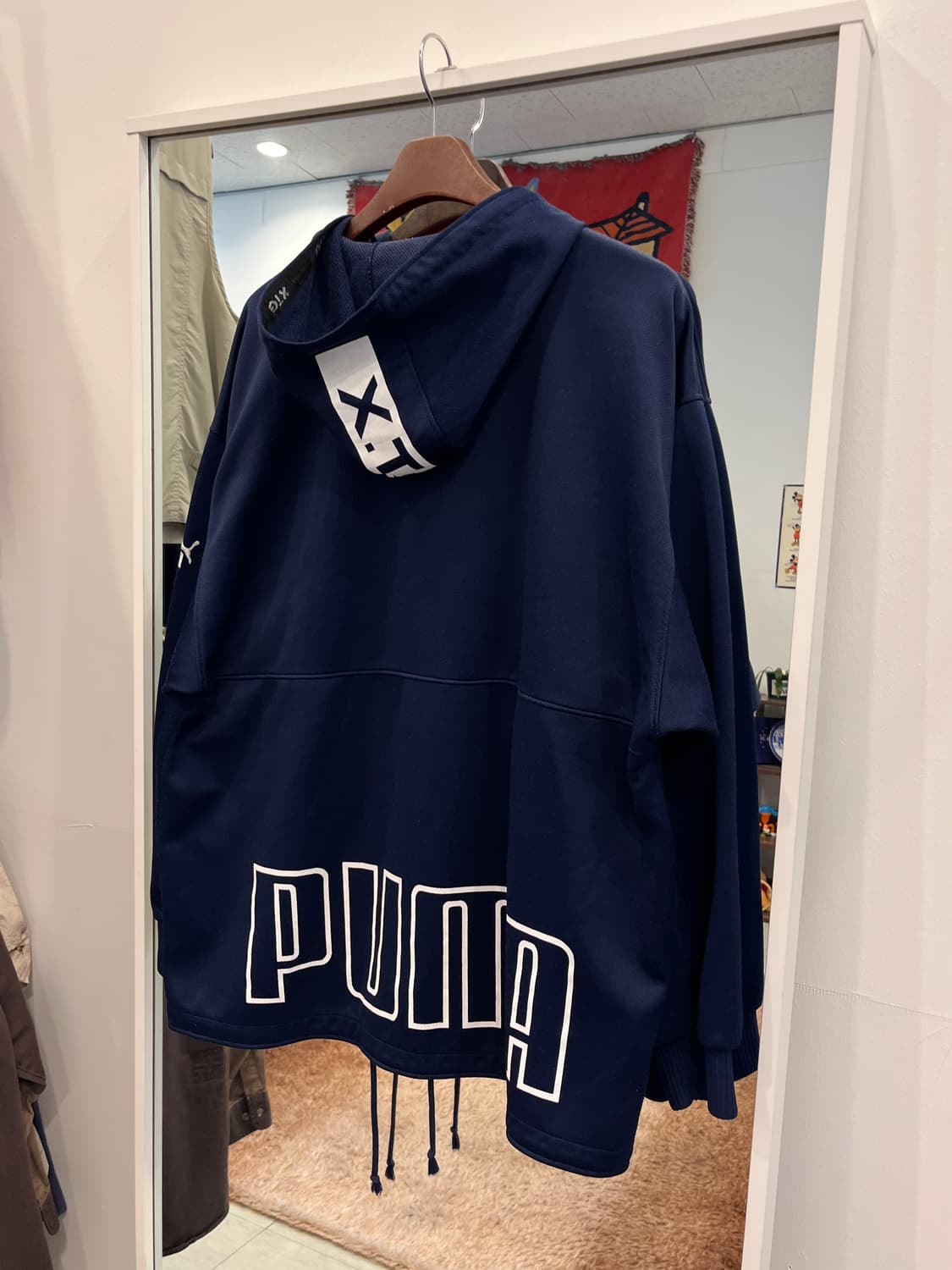 90s Puma 푸마 올드스쿨 후드 저지 집업 상품이미지7