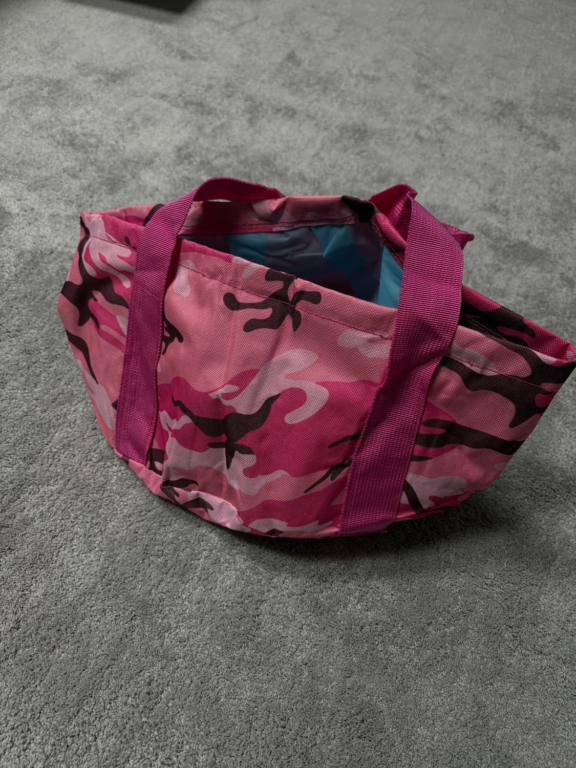Vintage punk gyaru camo pink tote bag 상품이미지1