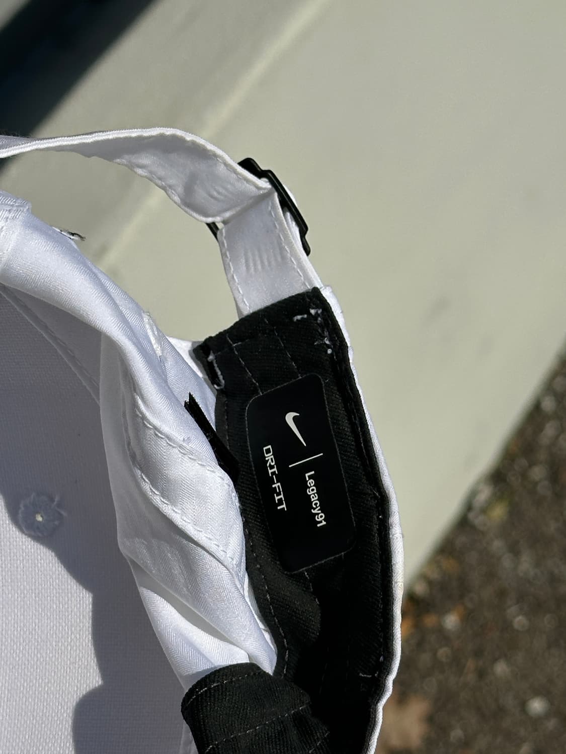 [F] 나이키 로고 우븐 화이트 볼캡 모자 상품이미지7