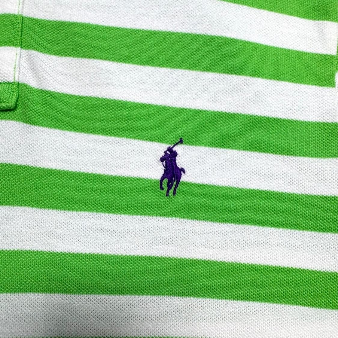 RALPH LAUREN PK 스트라이프 반팔 그린 M 상품이미지2
