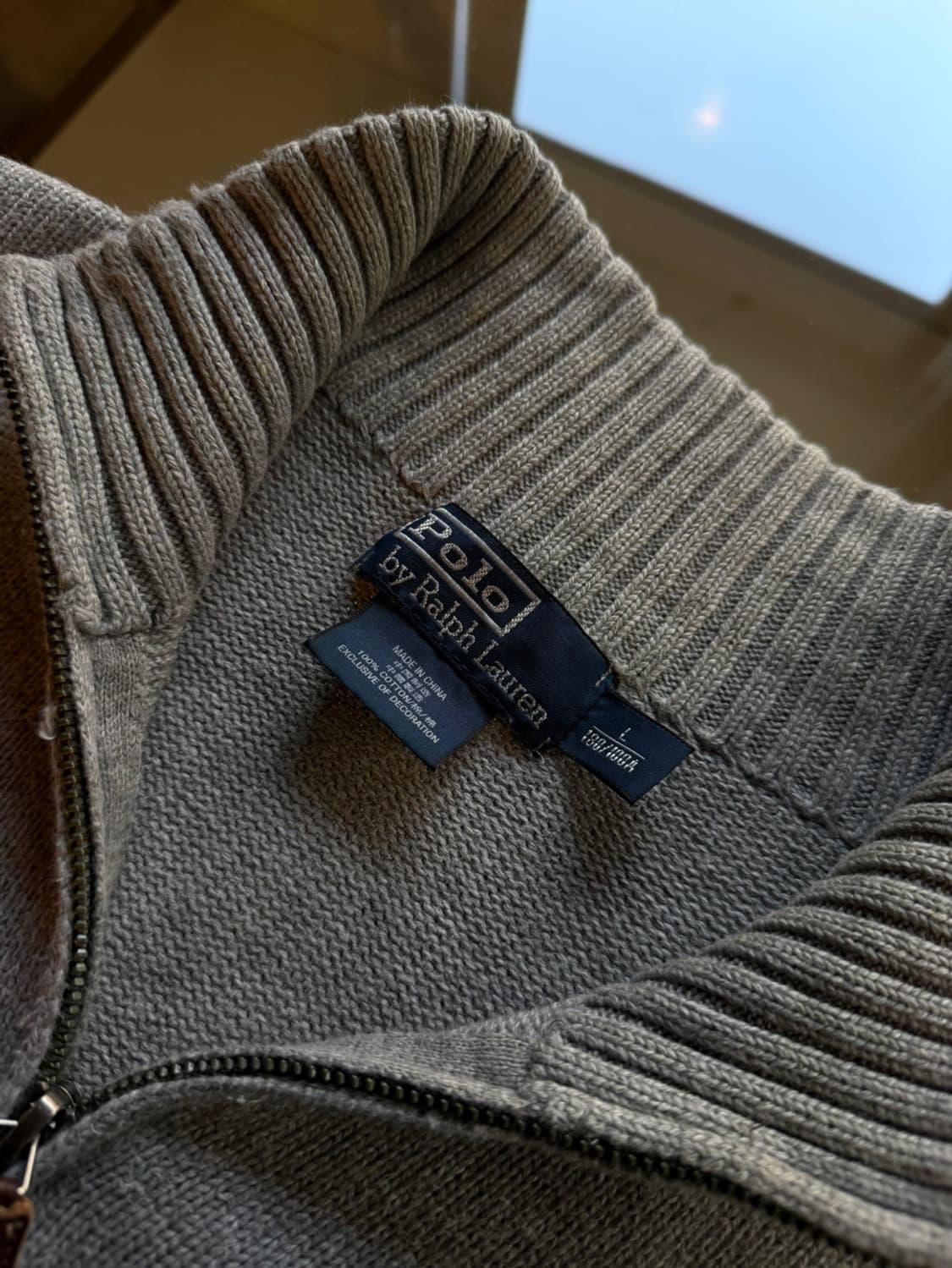 폴로 랄프로렌 짚업 니트 100 상품이미지9