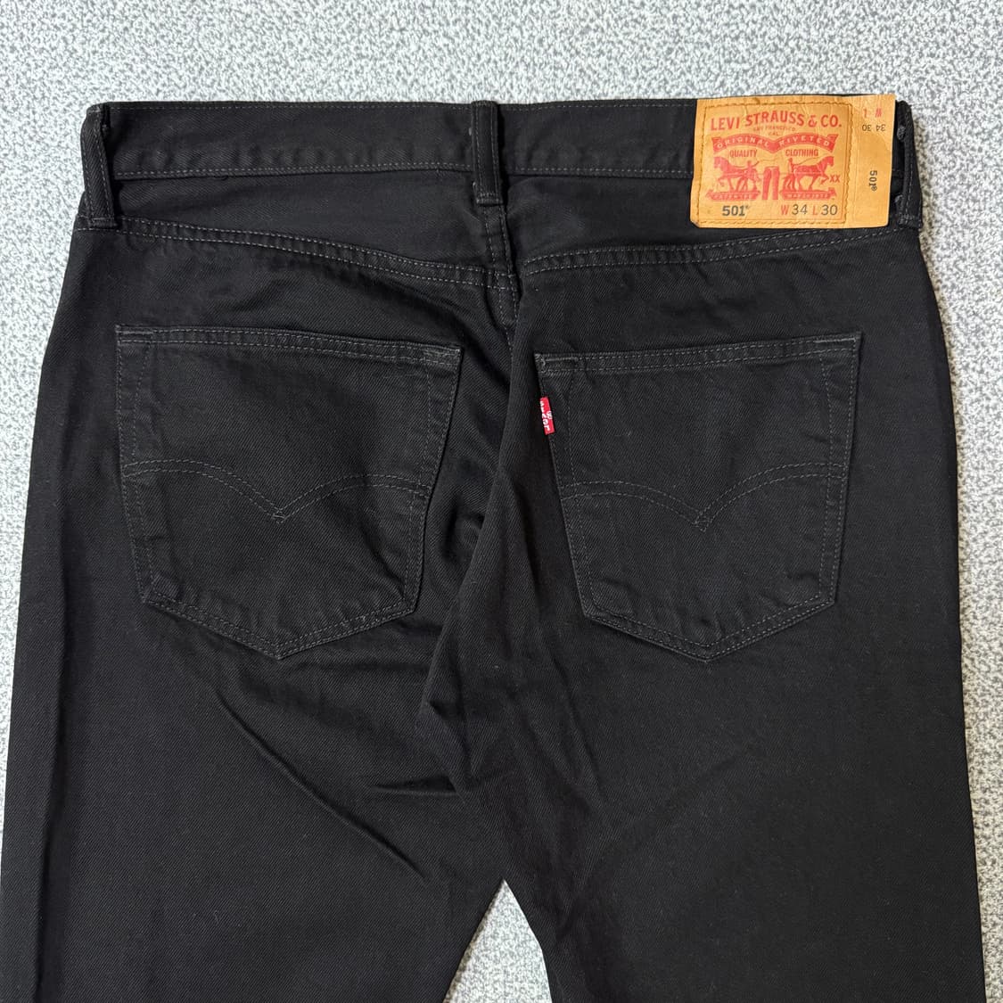 리바이스 501 검정 데님 34 상품이미지3
