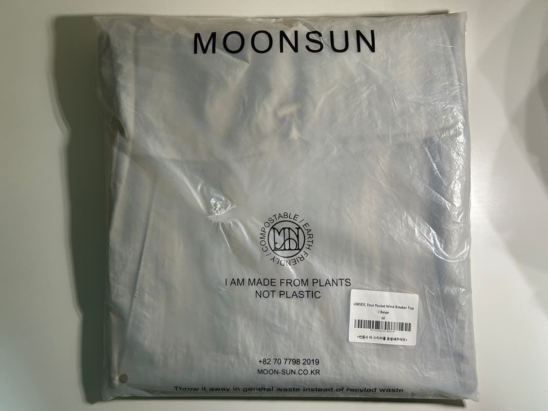 문선 윈드 브레이커 탑 (UNISEX) 바람막이 상품이미지2