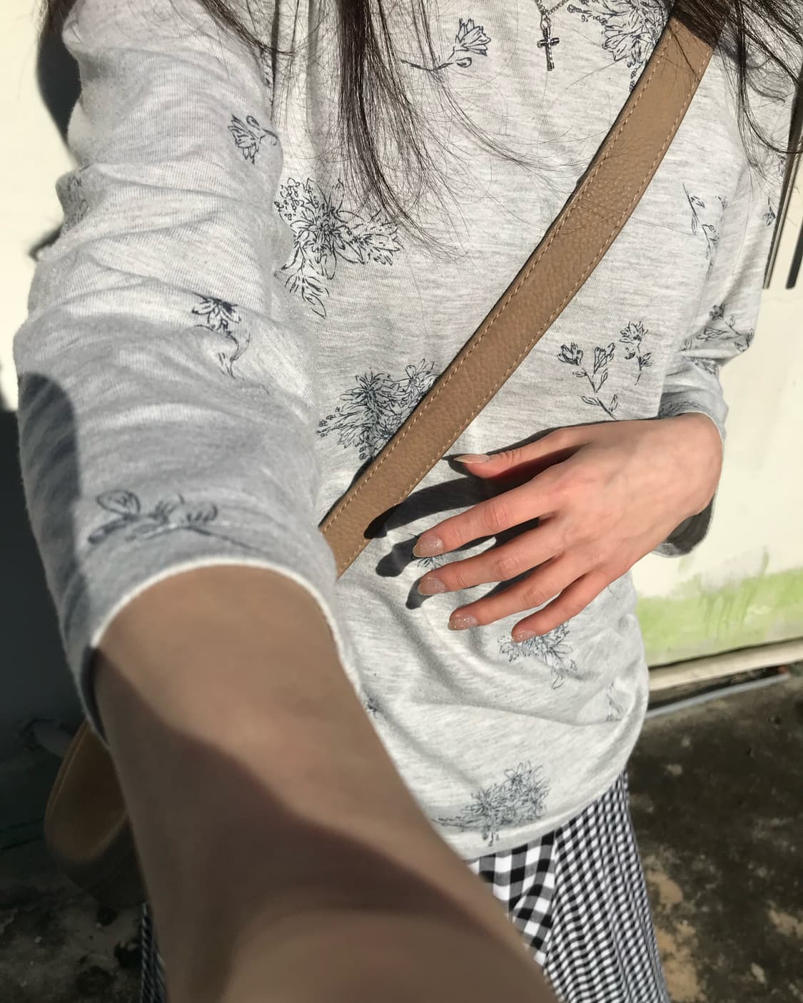 빈티지 그레이 셔링 롱 슬리브 상품이미지2