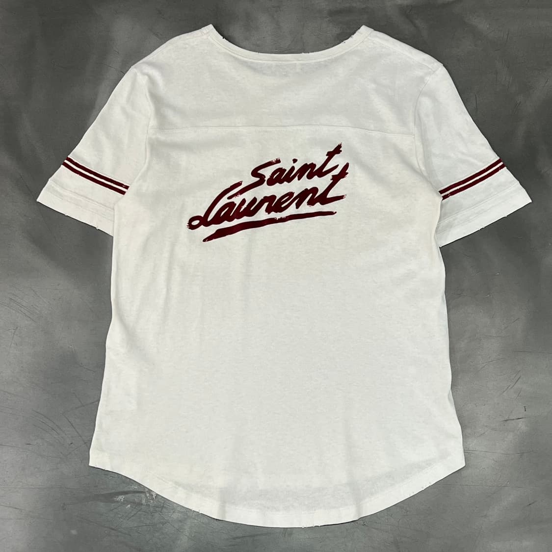 생로랑 디스트로이드 반팔티 +명품감정서 y16045 상품이미지2
