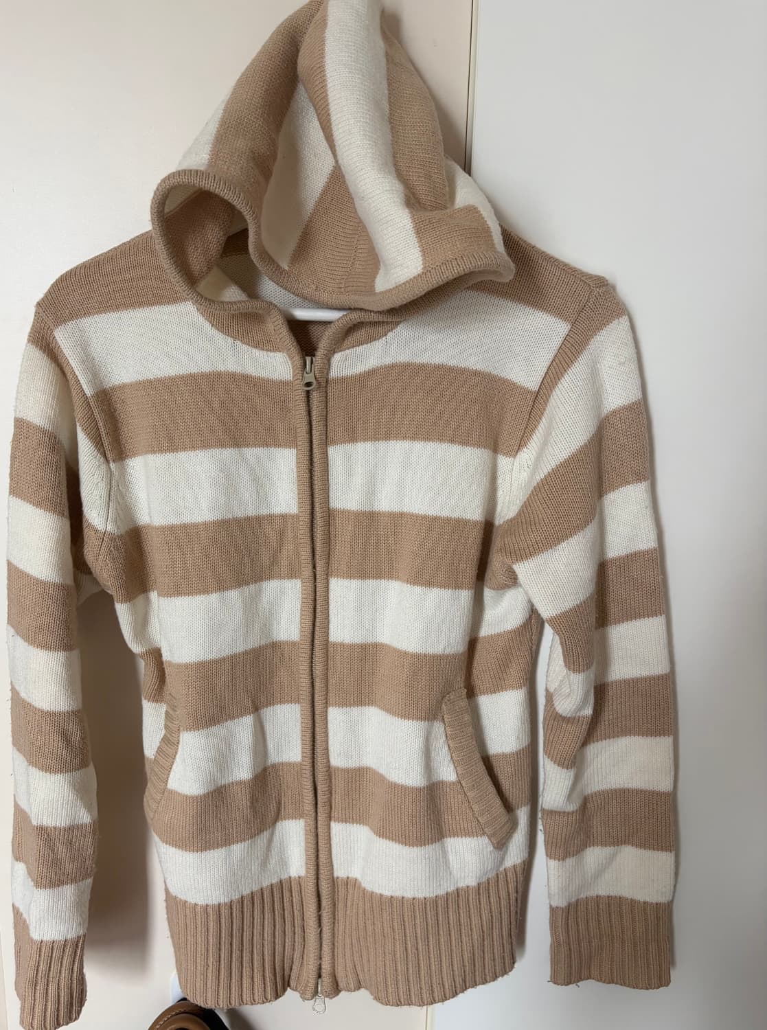 라떼갸루 스트라이프 빈티지 후드집업  상품이미지1