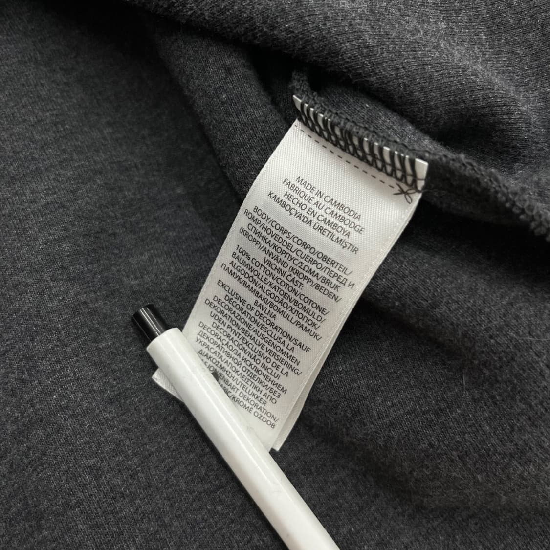 폴로 랄프로렌 옥스포드 차콜 반집업 XL 상품이미지5