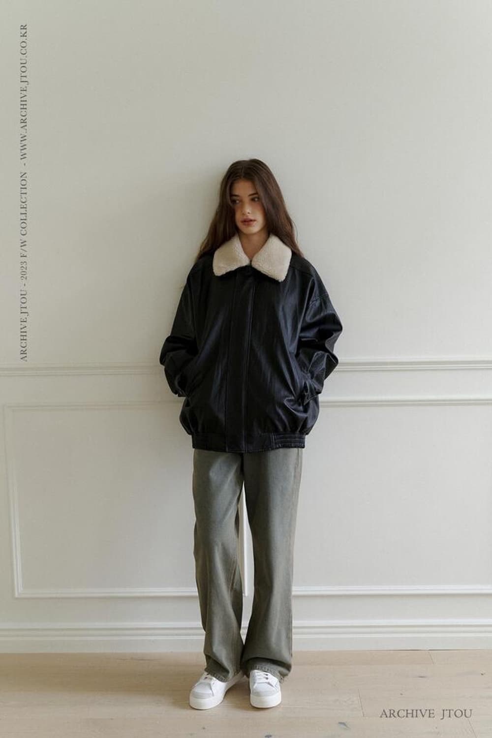 아카이브 제이투유 헤일리 오버핏 자켓 레더 자켓 상품이미지6