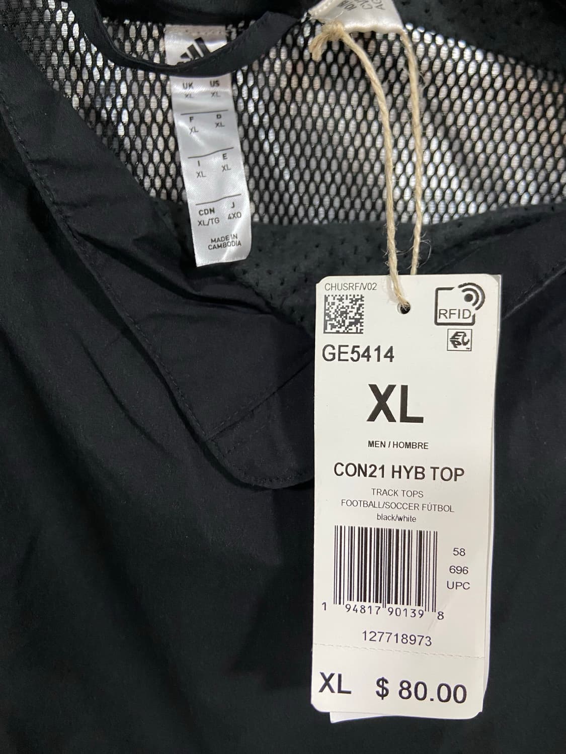 아디다스 콘디보 하이브리드탑 기모 상품이미지4