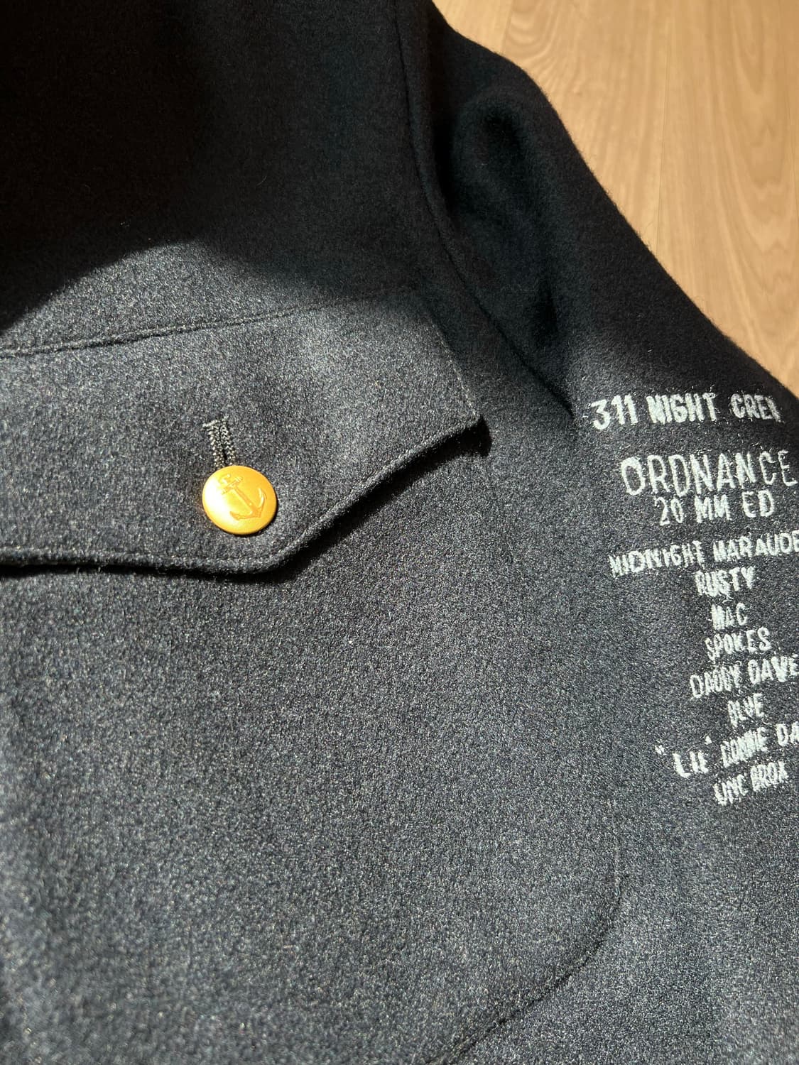 스웨덴 해군 울 세일러 자켓 / 네이비 / L 상품이미지6