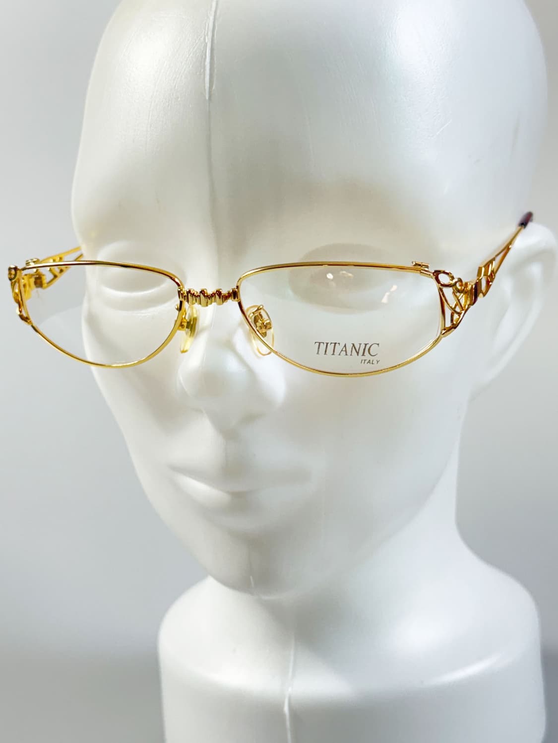 90s 이태리제 TITANIC 골드 필리그리 프레임 빈티지 안경 상품이미지8