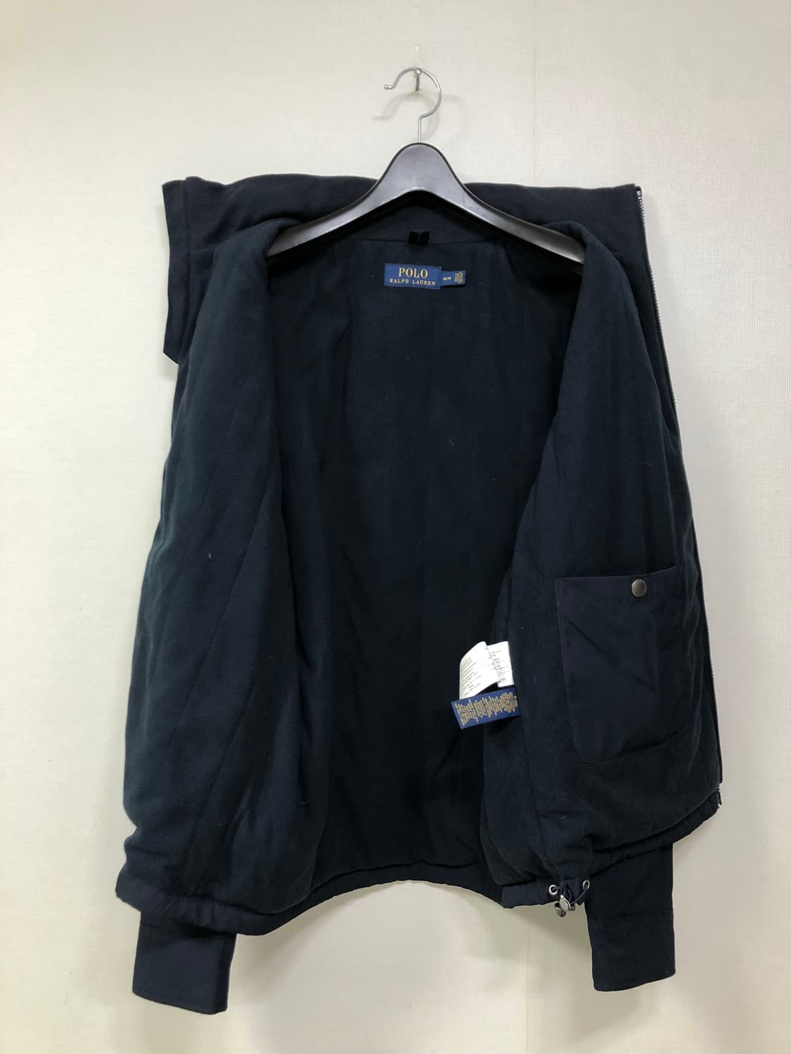 폴로 남성 퀼팅 플리스 안감 폴리쉘 블루종 바라쿠타 자켓 _ 네이비 상품이미지8