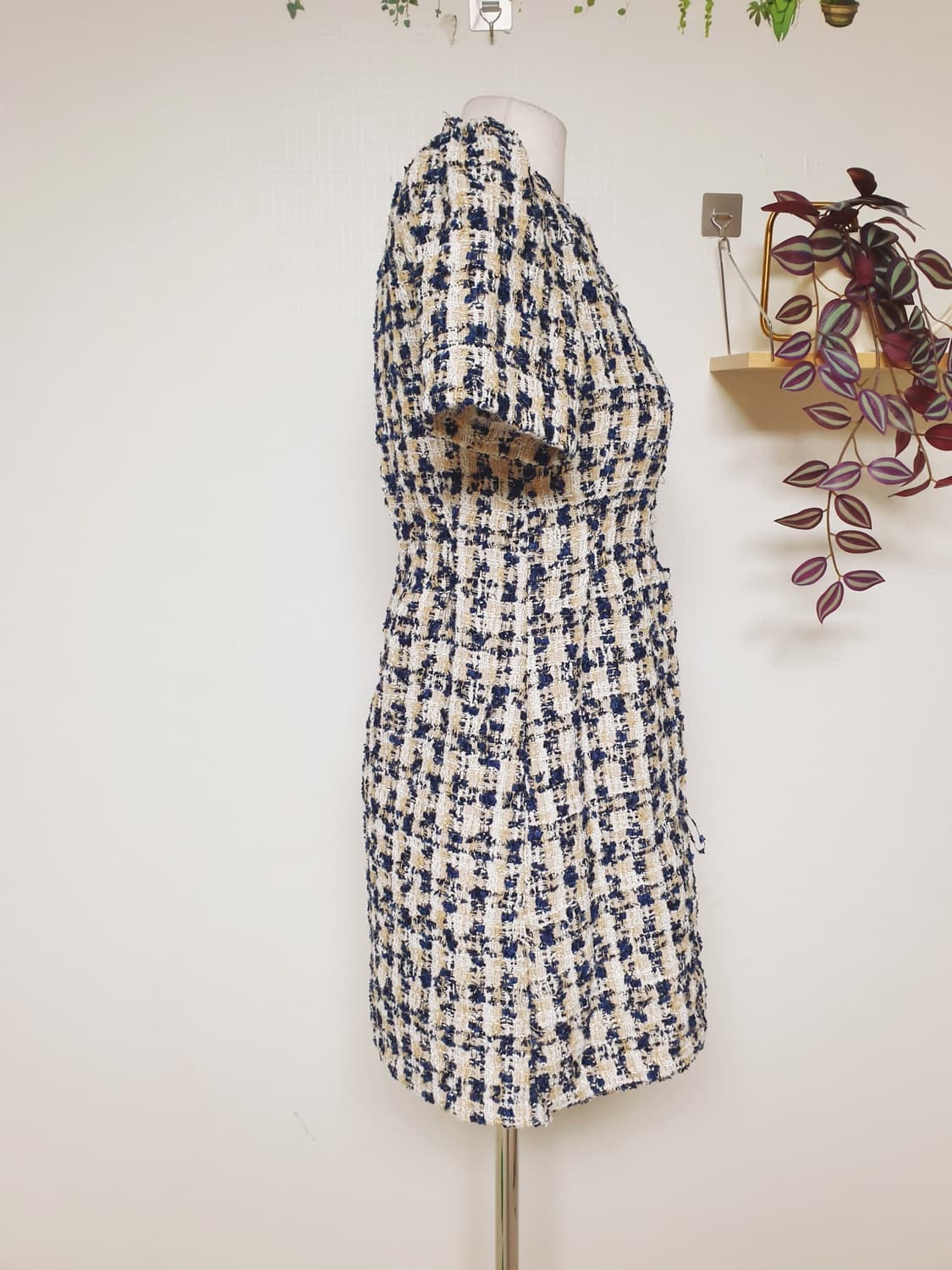 컬러패스 트위드원피스 55 반팔 미니 상품이미지7