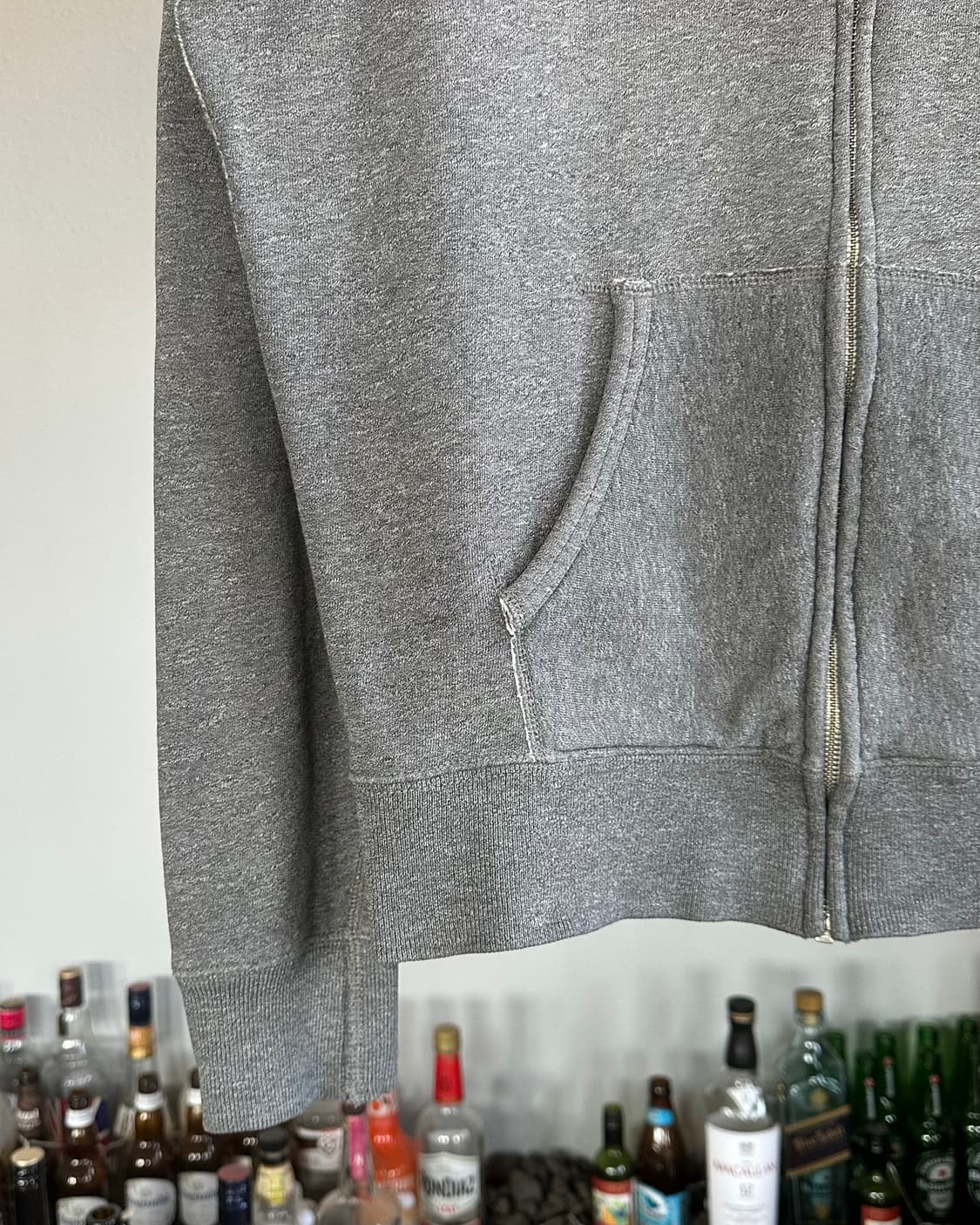 [M]폴로 랄프로렌 그레이 기모 후드집업 상품이미지4