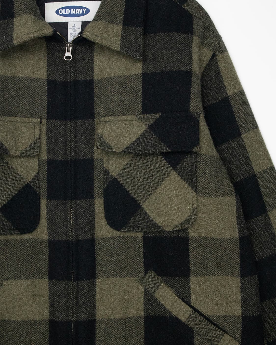 올드네이비 체크 울 자켓 상품이미지3