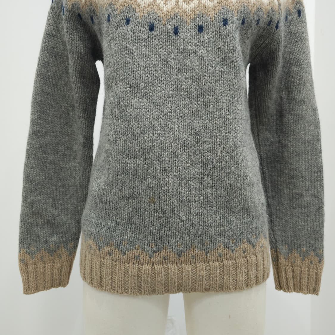 노르딕 울100% 숄더버튼 니트 스웨터 상품이미지5