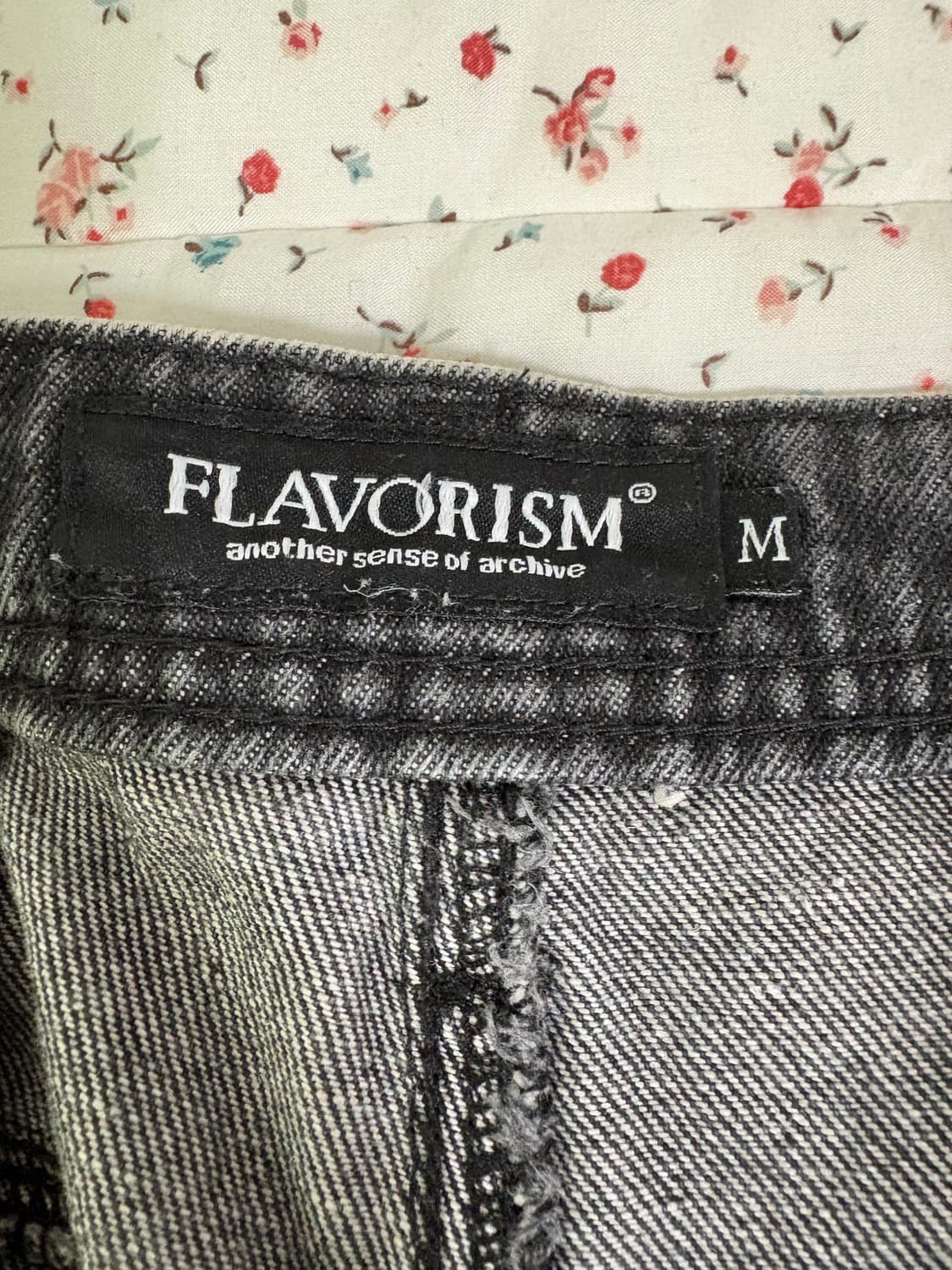 플레이버리즘 타이다이 워시드 카펜터 데님 팬츠 M 상품이미지2