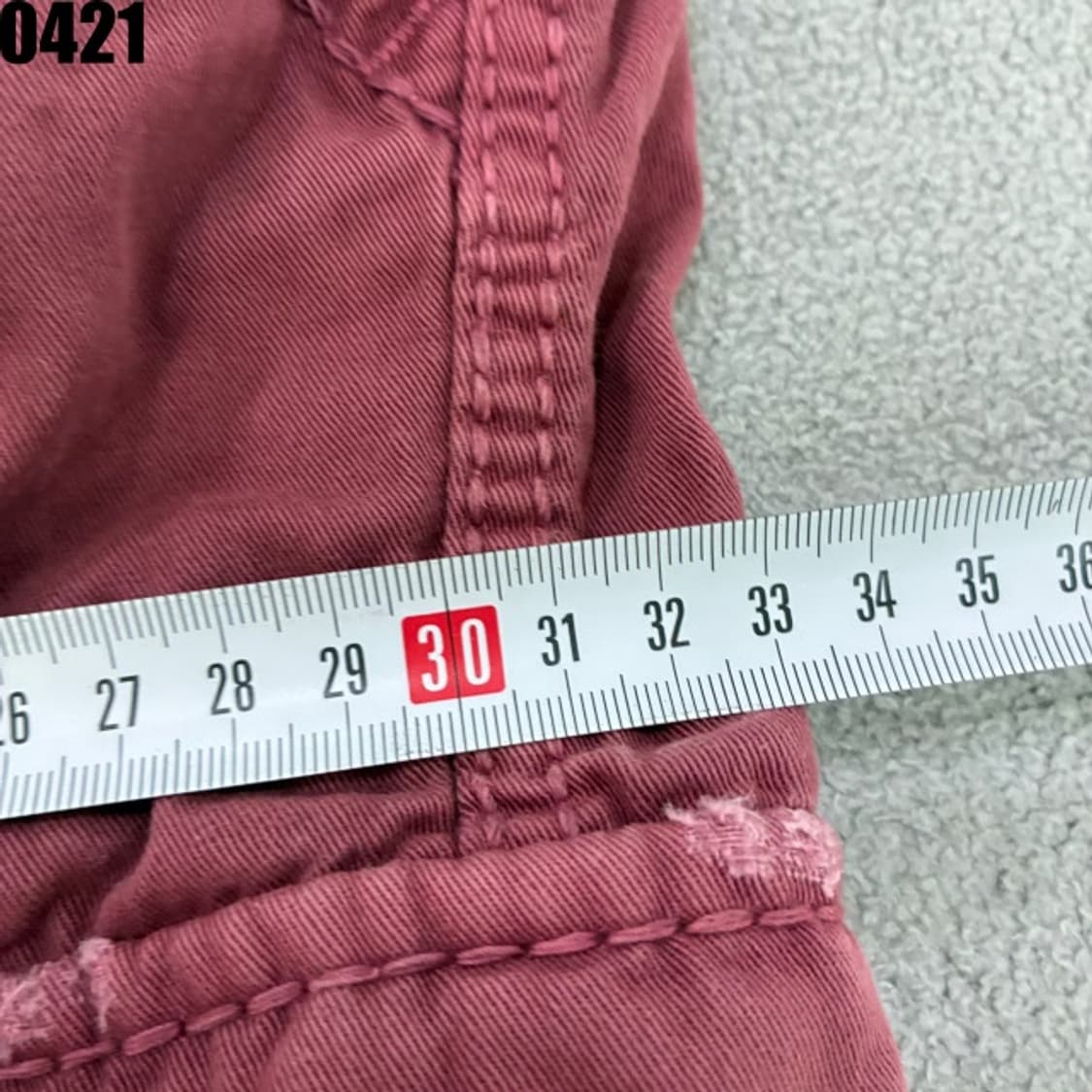 트루릴리젼 인디고 핑크색 숏 팬츠 바지 반바지 34 상품이미지7