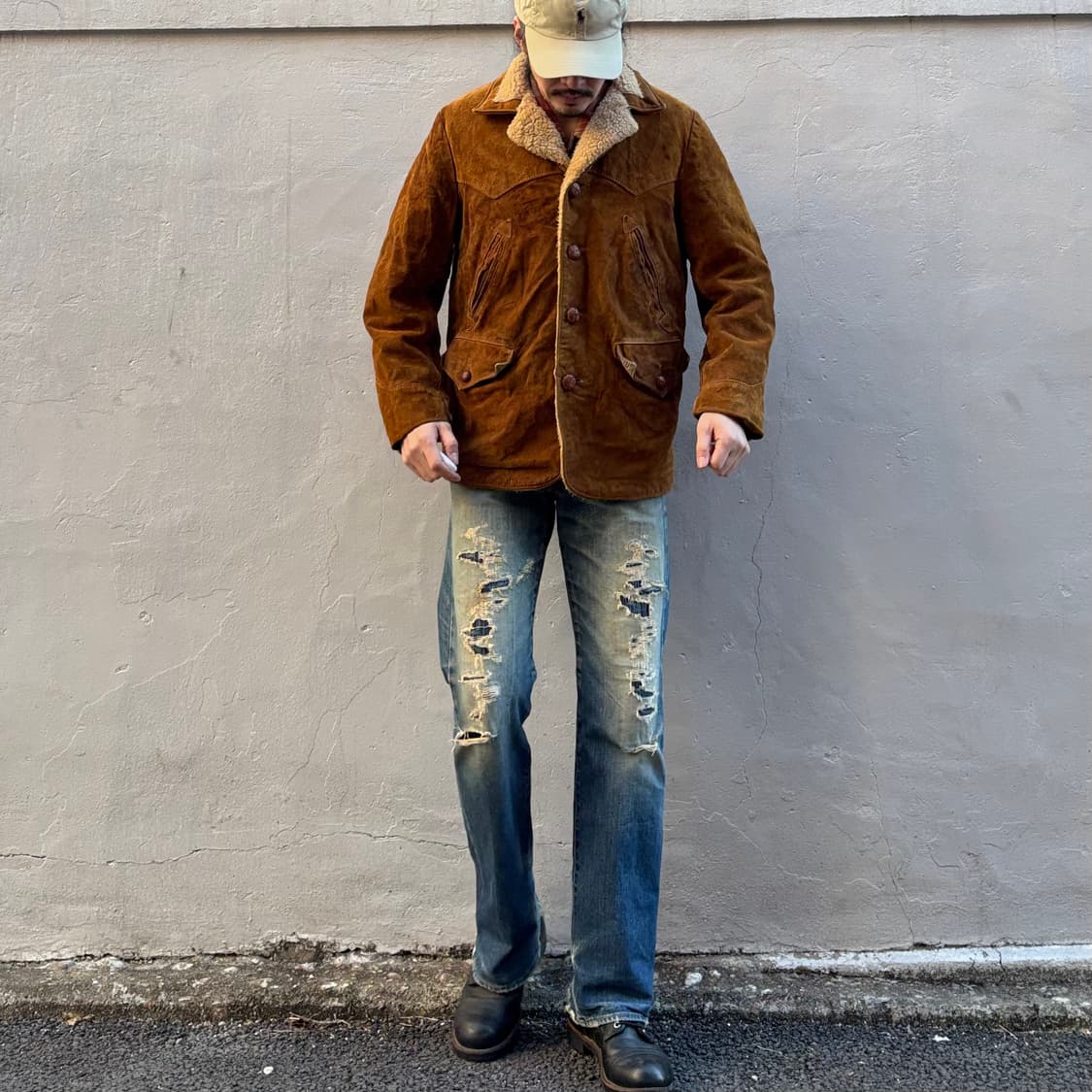 80년대 미국 쇼트 웨스턴 스웨이드 랜처 자켓 상품이미지9