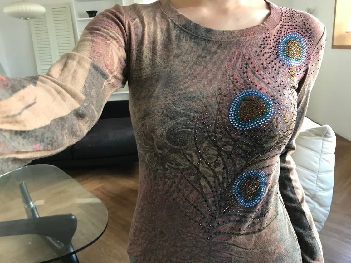 vintage pattern top 상품이미지2