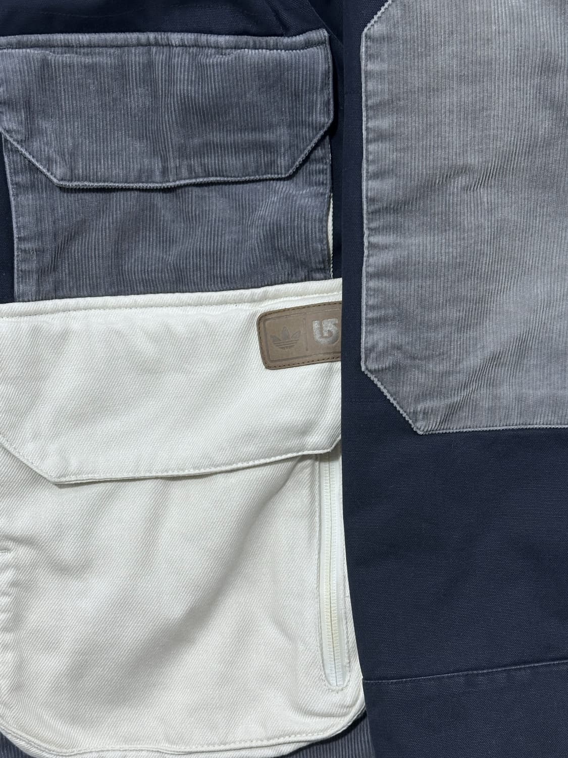 아디다스 후드 배색 패치 워크 자켓 상품이미지4