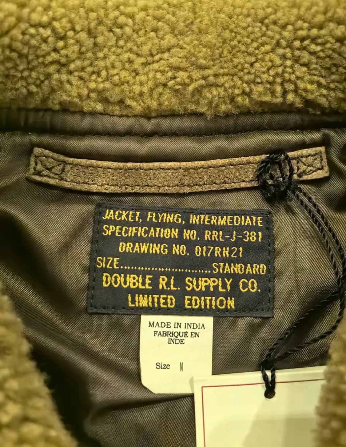 더블알에 러프아웃 스웨이드 G-1 플라이트 레더 m 상품이미지4