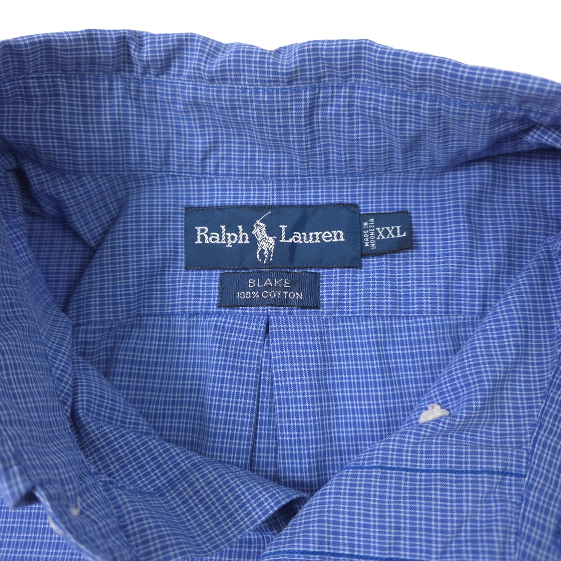 폴로 랄프로렌 블레이크 코튼 체크셔츠 네이비체크 (XXL) 상품이미지4