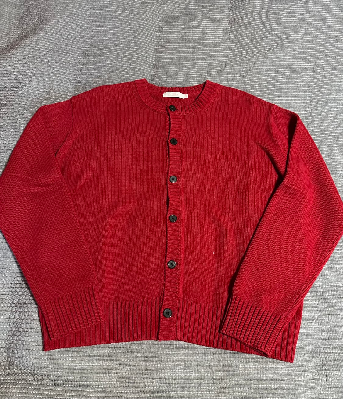 (L) 시그니처 가디건 레드 상품이미지1