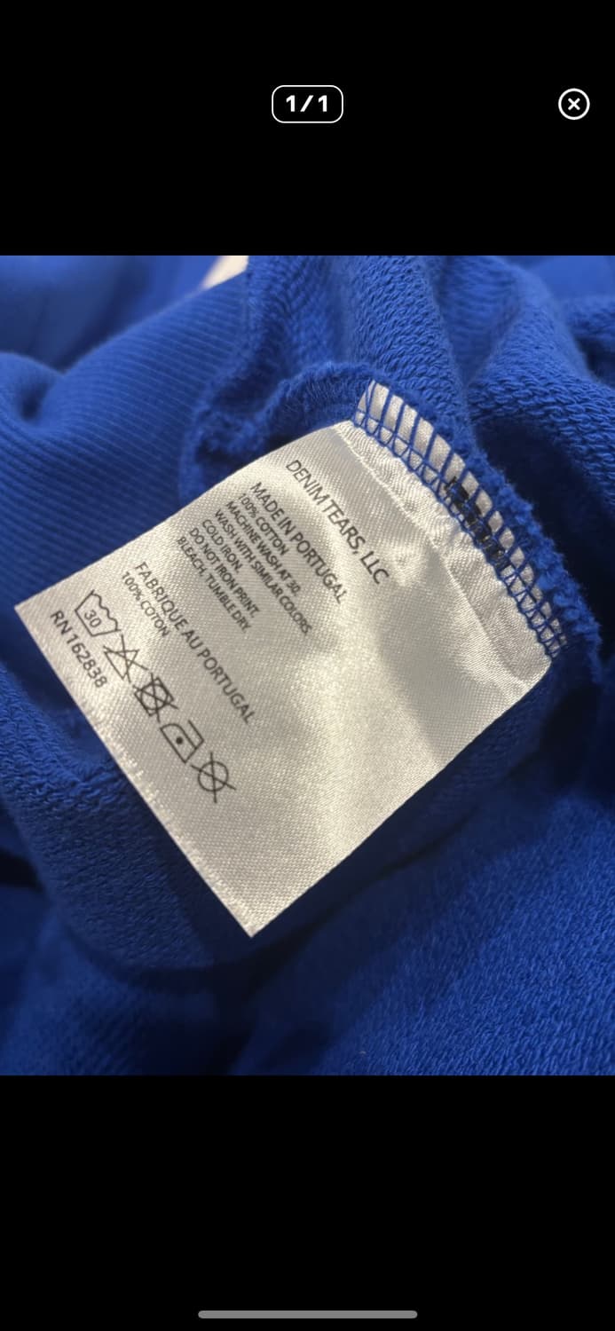 데님 티어스 후드 로얄 상품이미지5