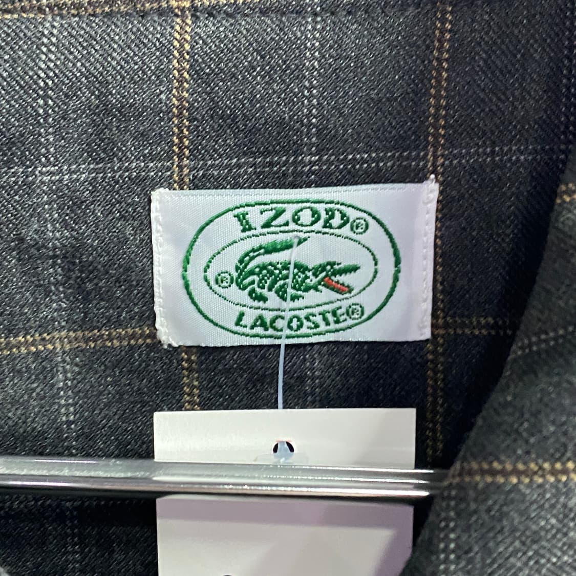 라코스테 스몰로고 체크 블루종 자켓 B3215 상품이미지4