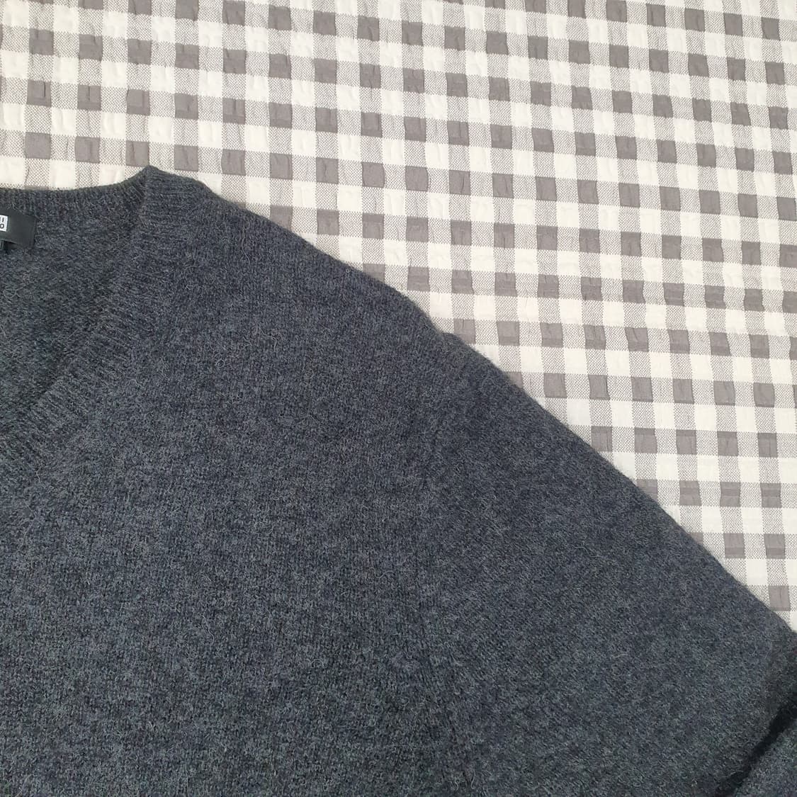 유니클로 울100 브이넥 니트 남자95 상품이미지3