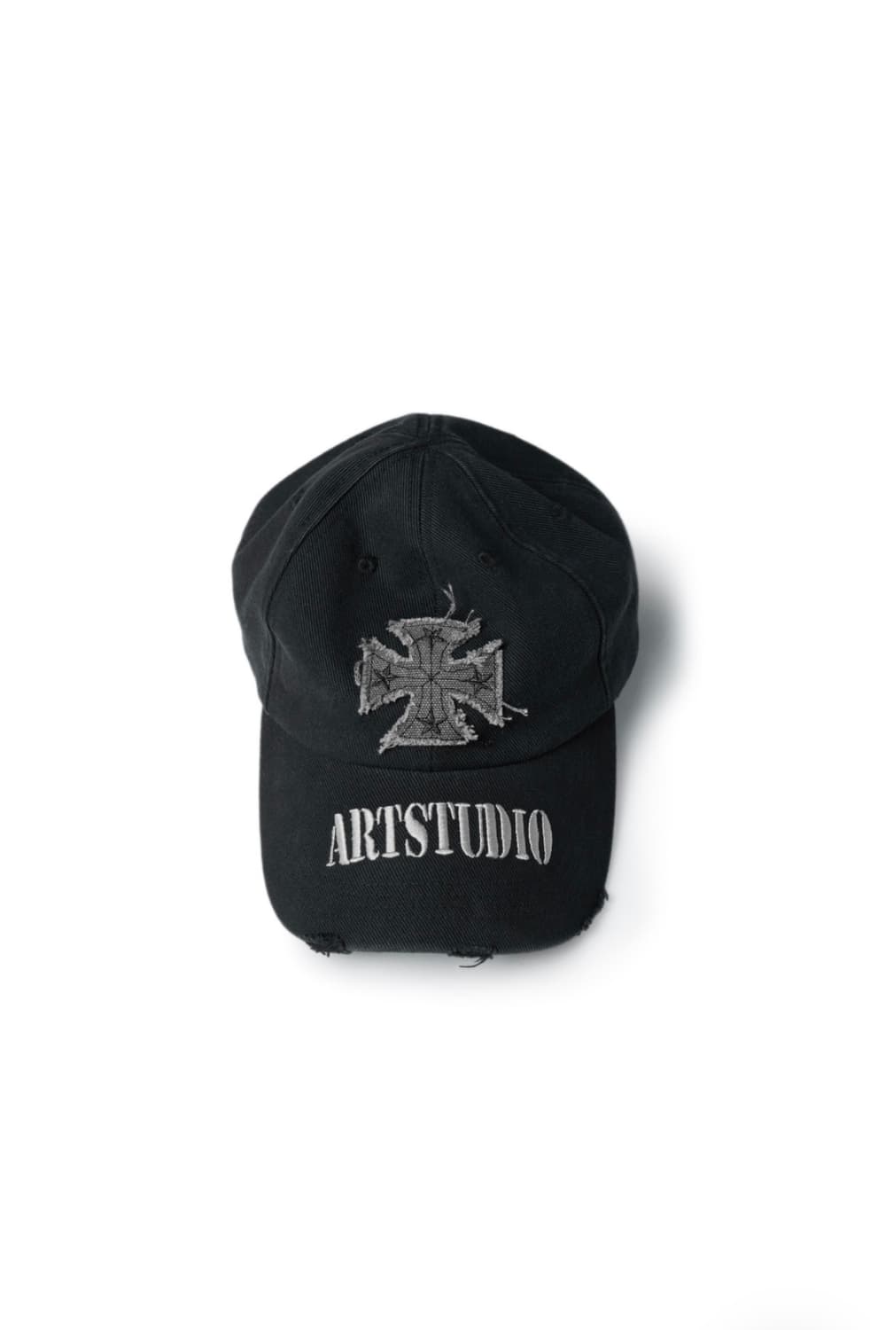 Etce CROSS DESTROYED CAP (BLACK) 상품이미지1